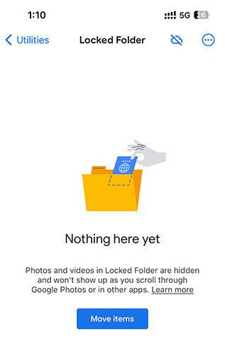 Moving Photos Into Google Photos Locked Folder