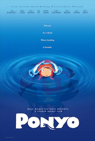 The poster of Ponyo (2008)