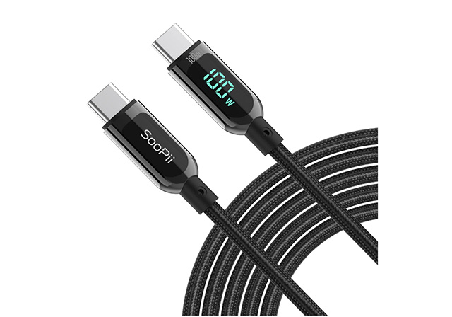 soopii type c cable for iPhone with display
