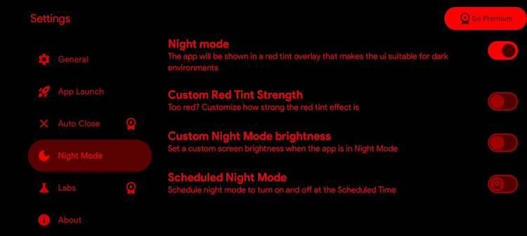 standby – night mode – android 2