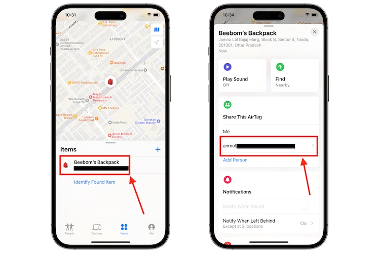 How to share AirTag in iOS 17