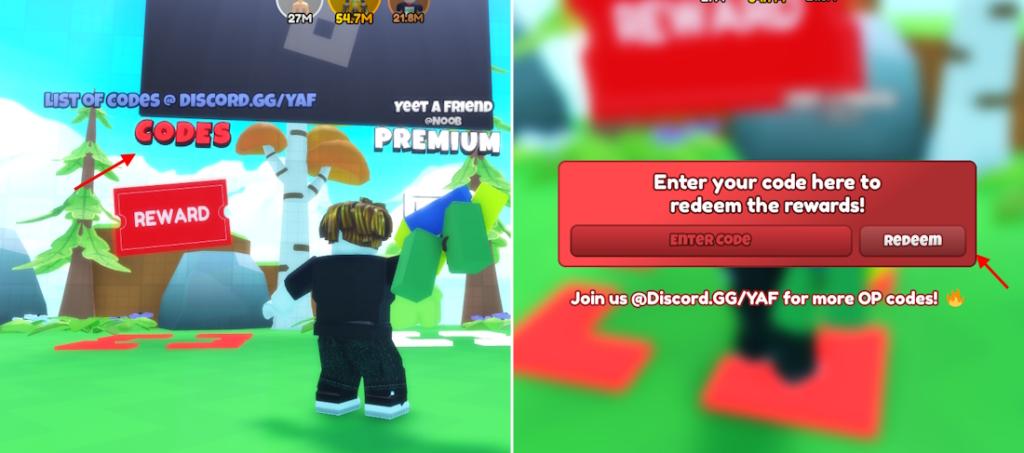 Roblox Yeet a Friend Codes (December 2024)