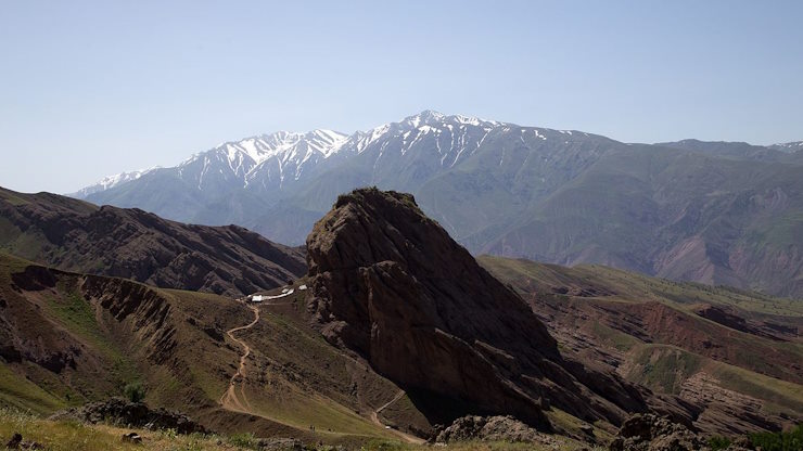 The modern-day Alamut Castle