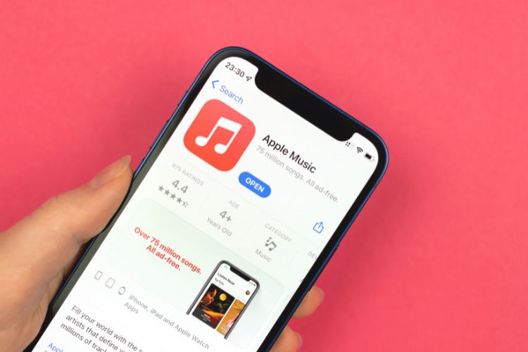 Apple Music app on iPhone.