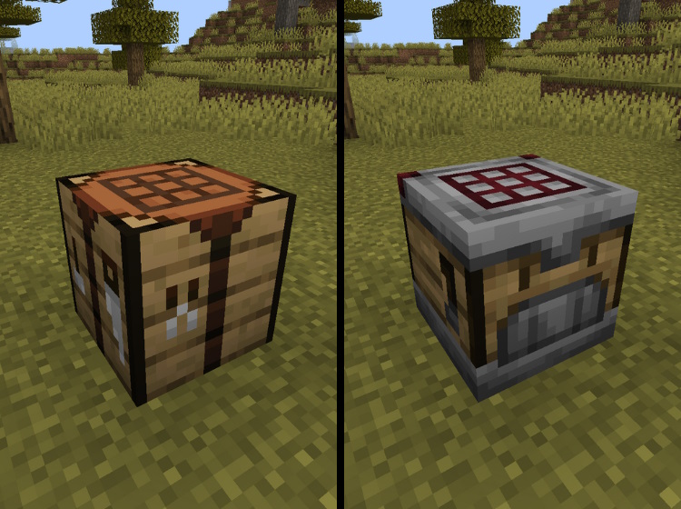 Crafting table and a crafter