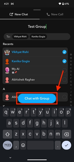 How to Make a Group Chat on Snapchat