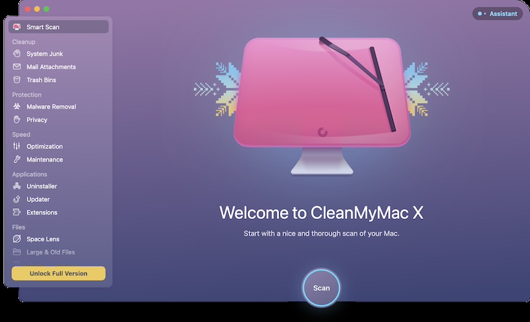 CleanMyMac X Interface