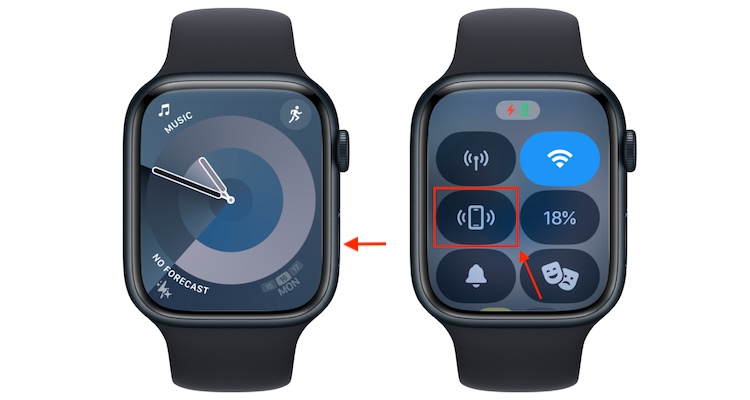 How to locate iphone using apple watch hot sale