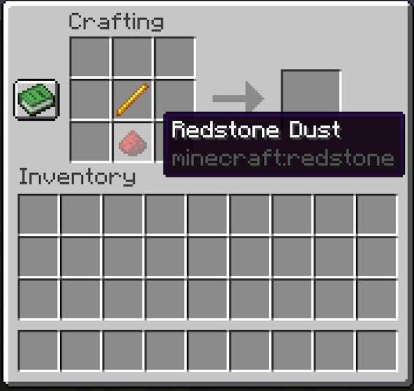 Place a redstone dust under the blaze rod