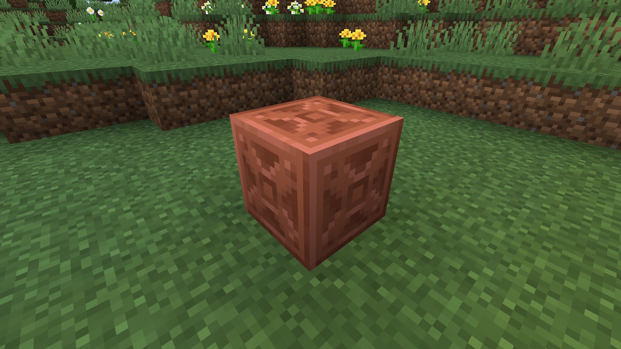 Chiseled copper block in Minecraft