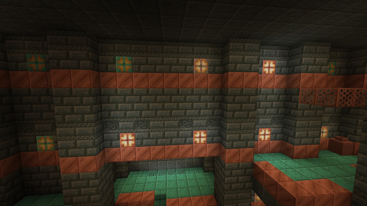 Naturally generated copper bulbs in trial chambers in Minecraft 1.21