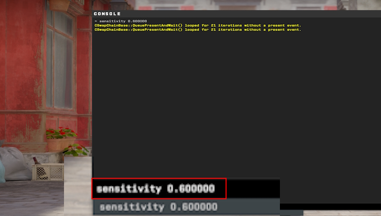 Counter-Strike 2 sensitivity change using console command