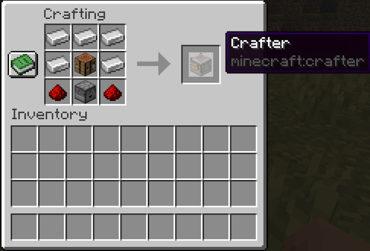 Fill the remaining slots with redstone dust