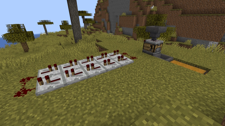 Connect both sides of the repeaters with redstone dust