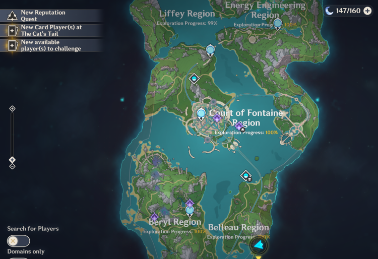 Current Fontaine Map