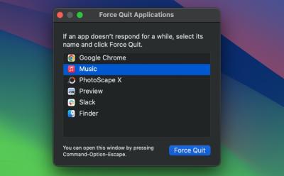 Force Quit on Mac