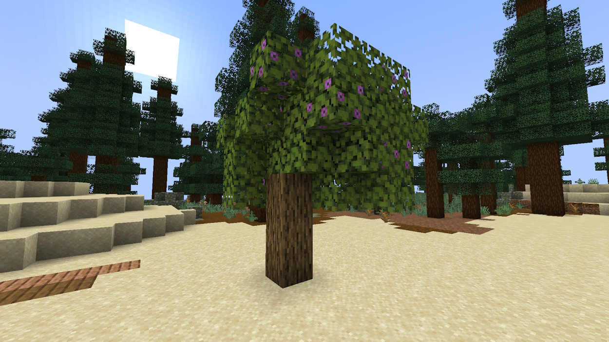 Azalea tree on the surface