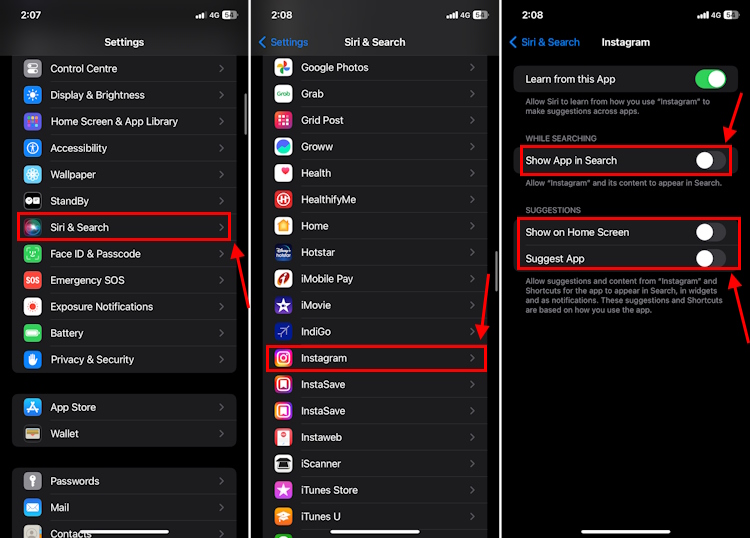 How To Hide Apps On IPhone 2024 Guide Beebom   Hide An App In Search And Siri Suggestions 