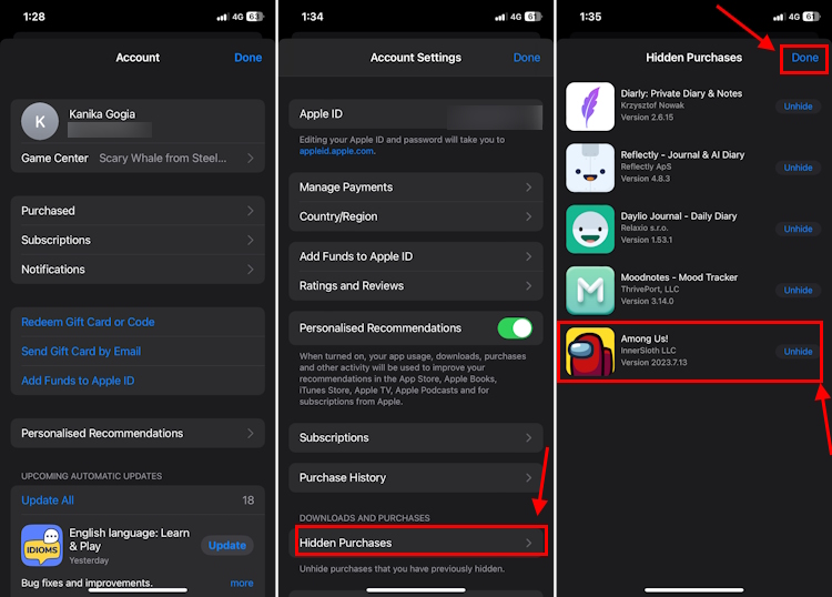 How to view or unhide your App Store purchase history on iPhone