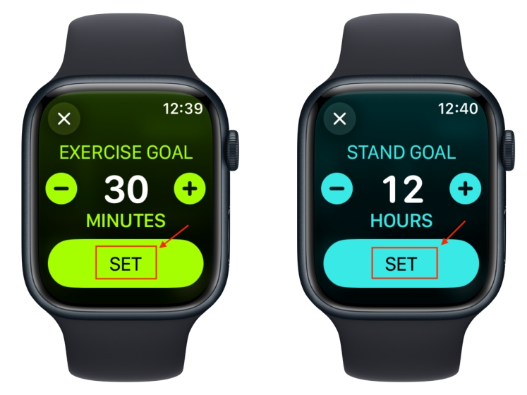 How to change activity goals on Apple Watch
