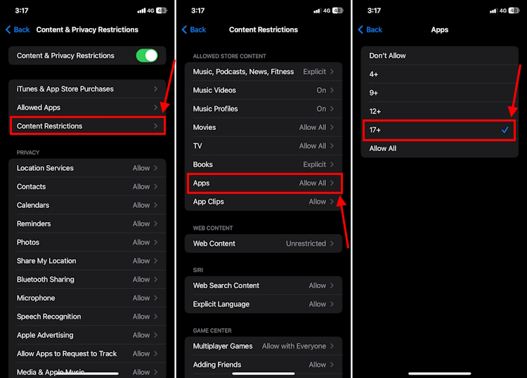 How To Hide Apps On IPhone 2024 Guide Beebom   How To Disallow Apps On IPhone Based On Age Ratings 