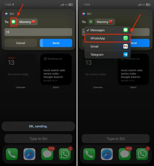 How to Change Siri's Default Messaging App in iOS 17 Beebom