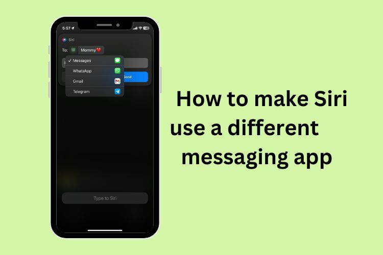 change siri default messaging app