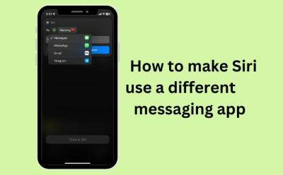 How to make Siri use a different messaging app.