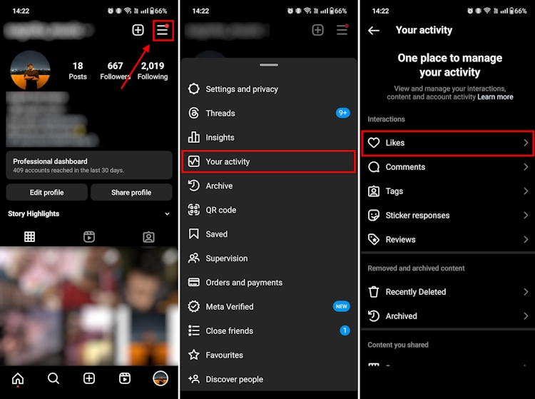 How to view all liked posts on Instagram