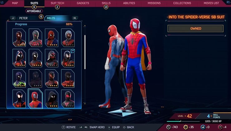 Into The Spiderverse SB suit
