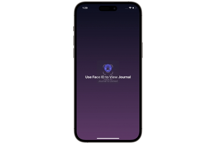 Journal App App lock