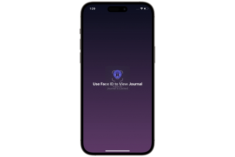 Journal App App lock