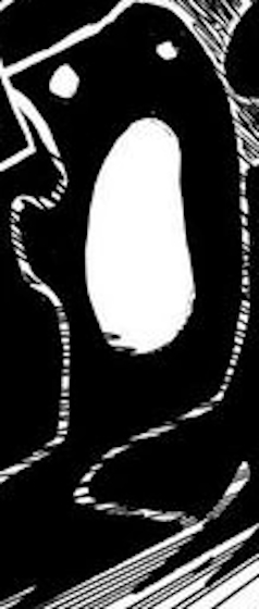 Saint Shepherd Ju Peter's transformation in silhouette form in One Piece