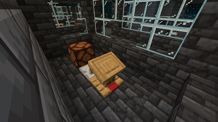 Secret redstone room in an Ancient City