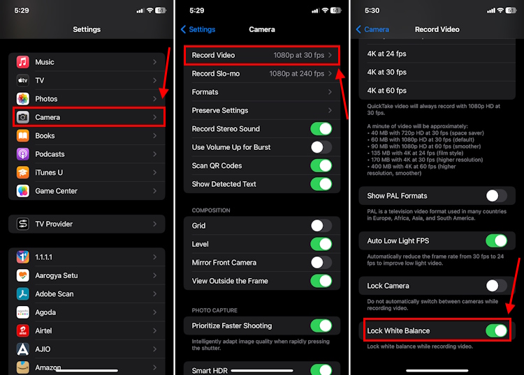 Lock White Balance in iOS 17