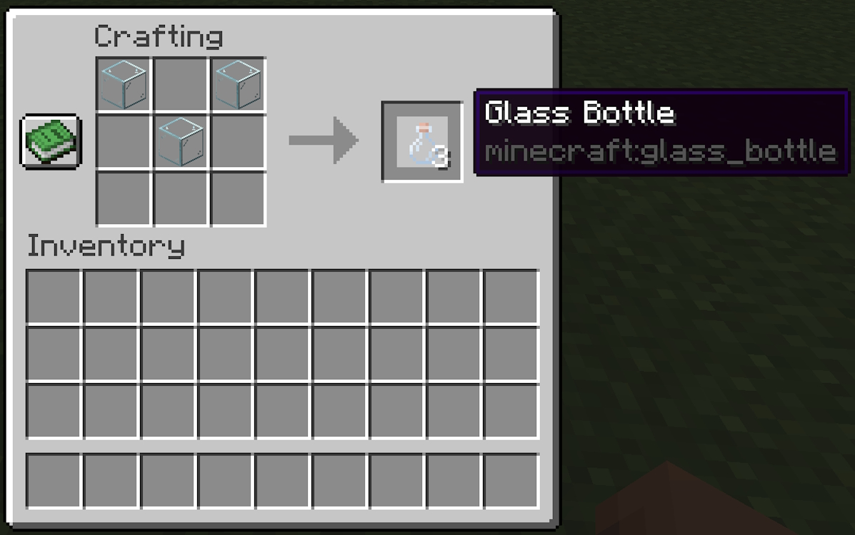 Glass bottles crafting recipe