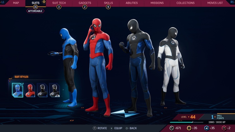 New Blue suit spider-man 2 