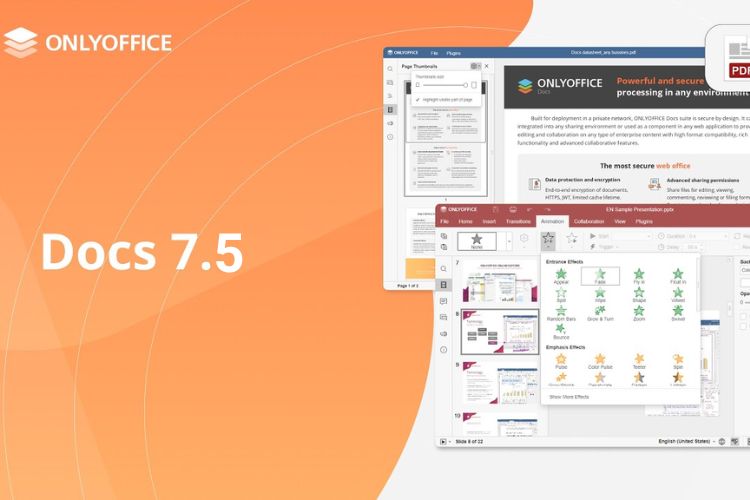 ONLYOFFICE DOCS 7.5