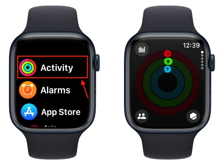 Activity Rings on Apple Watch