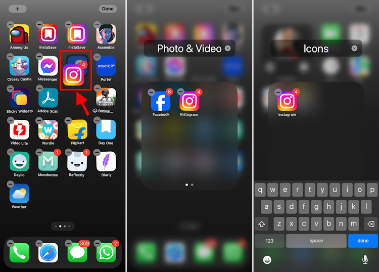 Organize apps into folders