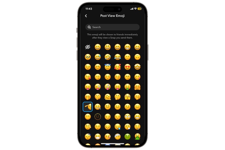 Post View Emoji Snapchat