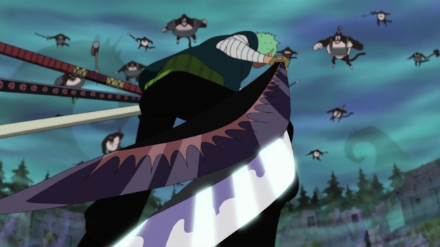 Zoro with his swords