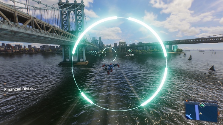 Use web rings spider-man 2