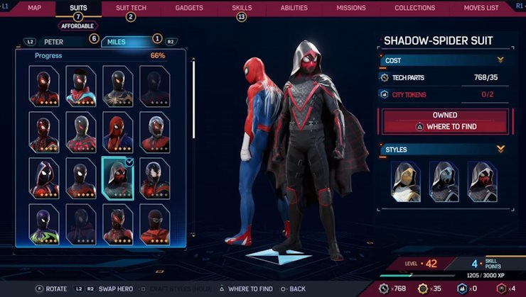 Shadow Spider Suit