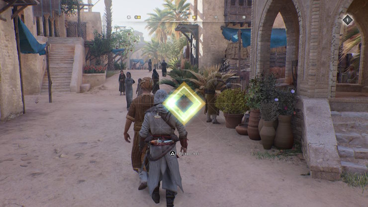 Successfully complete pickpocket to get tokens in Assassins Creed Mirage