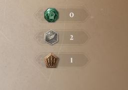 The three tokens available in Assassin's Creed Mirage