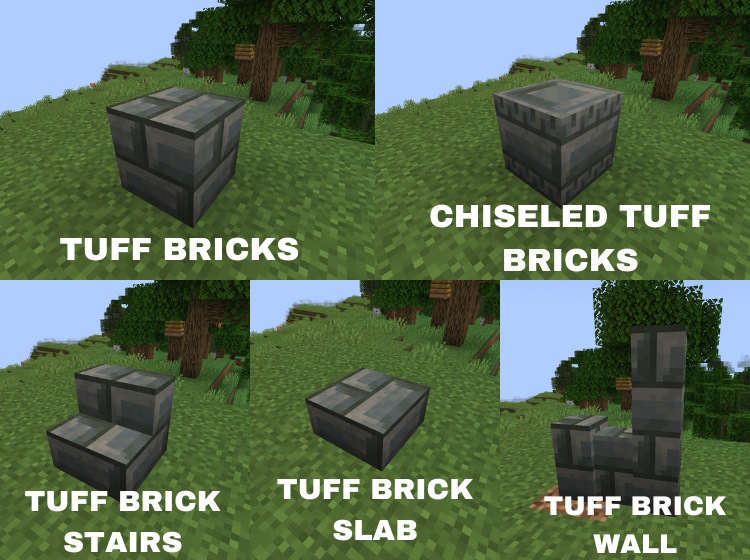 New tuff blocks added to the latest snapshot