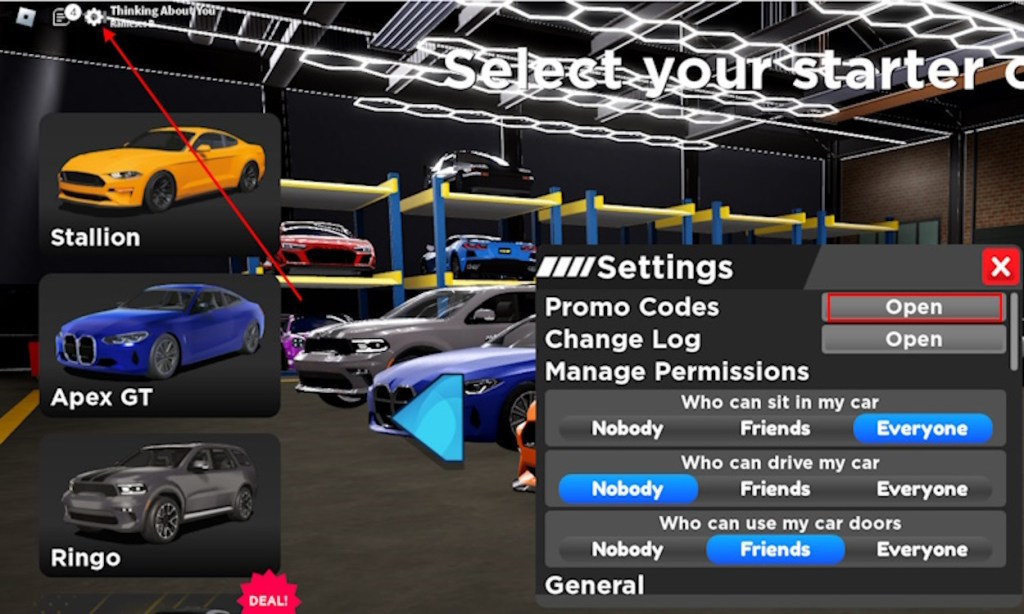 Updated Drive world settings menu