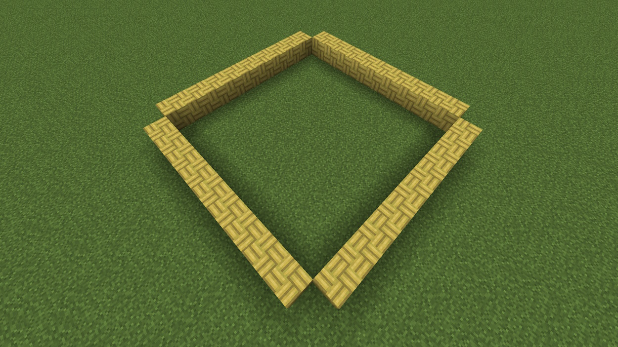 9x9 Area surrounded by solid blocks