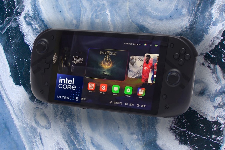 emdoor gaming handheld with intel 14th generation meteor lake processor